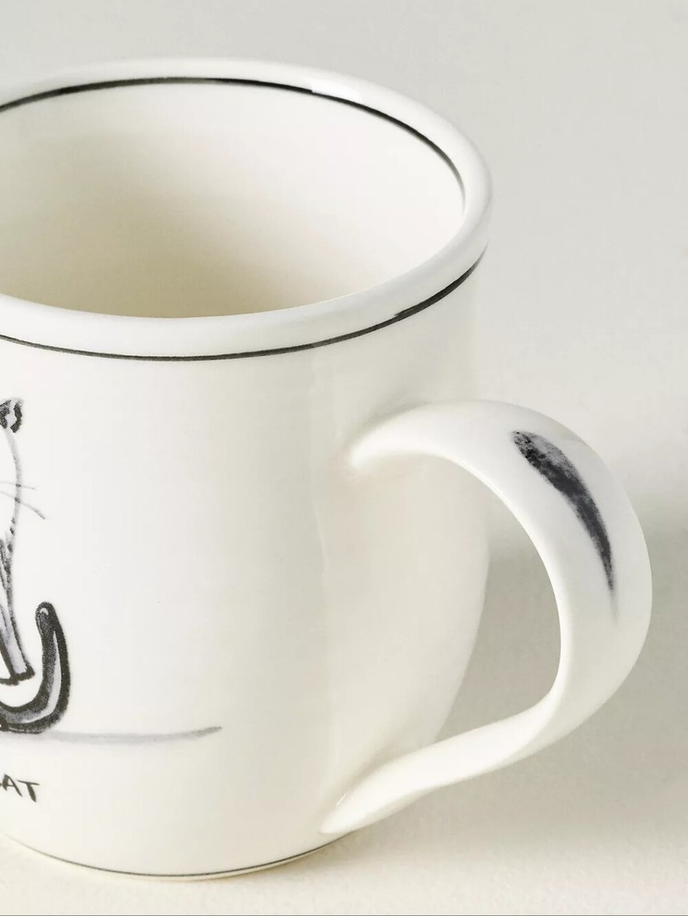 Anthropologie Molly Hatch Stoneware Halloween Cat Mug - Picture 3 of 3